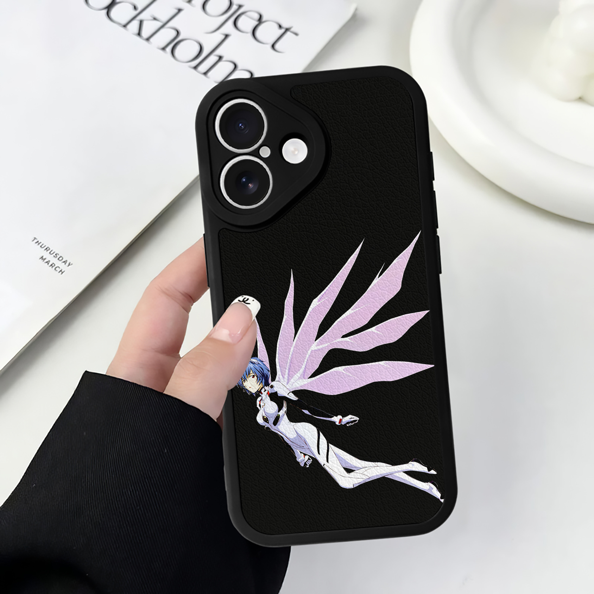 （画像用） EVA 新世紀エヴァンゲリオン 【iPhone 16シリーズ対応】シリコンスマホケース（レザー調） 材質：シリコン